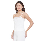 Women's Thermal Camisole Top Off White (Mod Quilt)