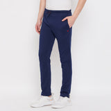 Neva Men's Track Pant in Wave Pattern Side pockets - Denim