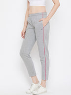 Livfree Women's Solid Lower With Pockets-5% Milange Grey