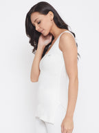 Neva Velveti Deep Scoop Neck Sleeveless Thermal Upper for Women