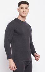 Neva Men Round Neck Full Sleeves Upper- Anthra (Glaccia)