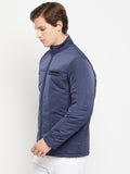 Livfree Mens Reversible Full Sleeve Zipper Jacket- Denim