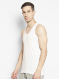 Neva Koolin Round Neck Sandow Vest (Pack of Six) - White