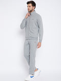Livfree Men's Milange Tracksuit - Milange Grey (Zipper)