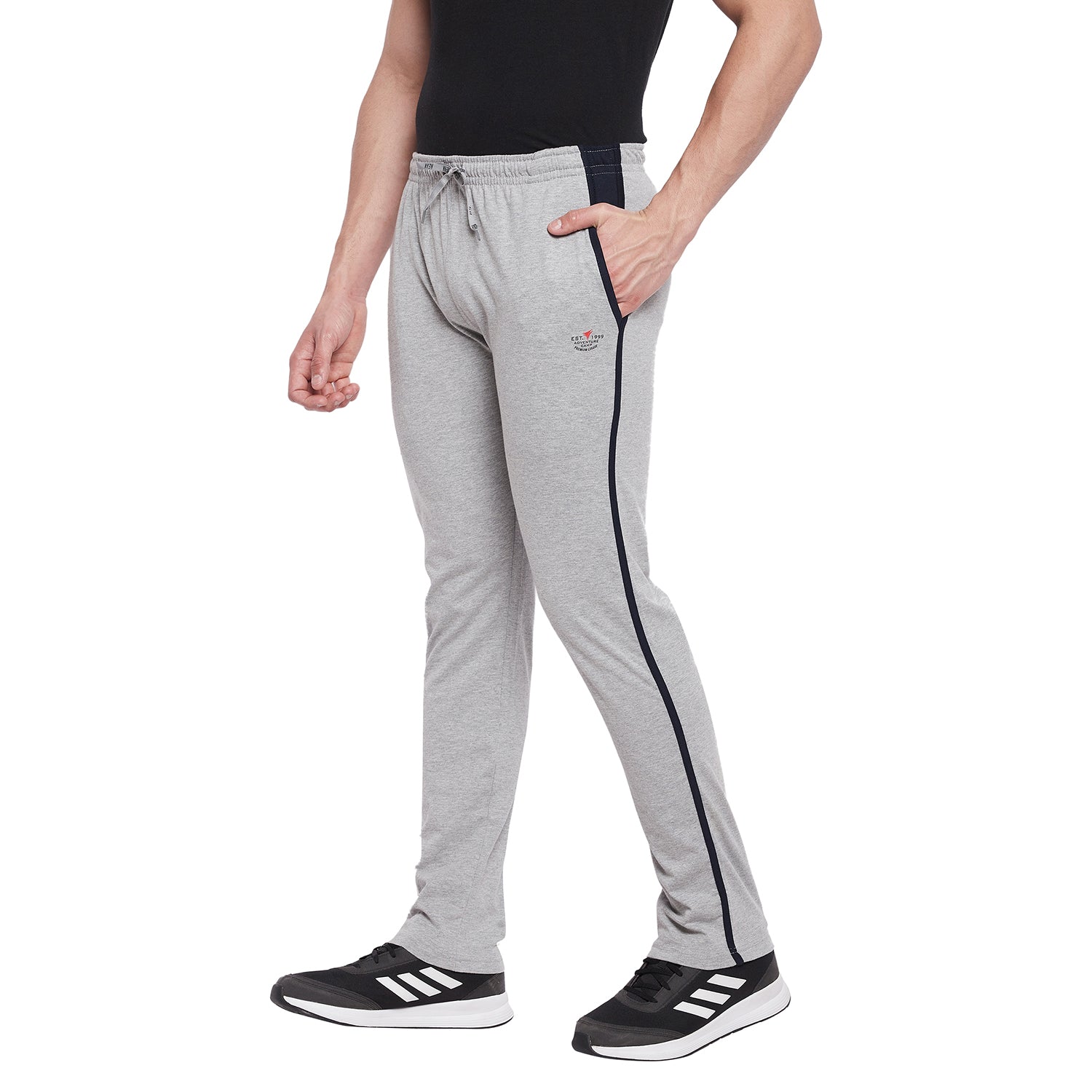 Neva Men Trackpants Elasticated waistband with Drawstring Regular Fit