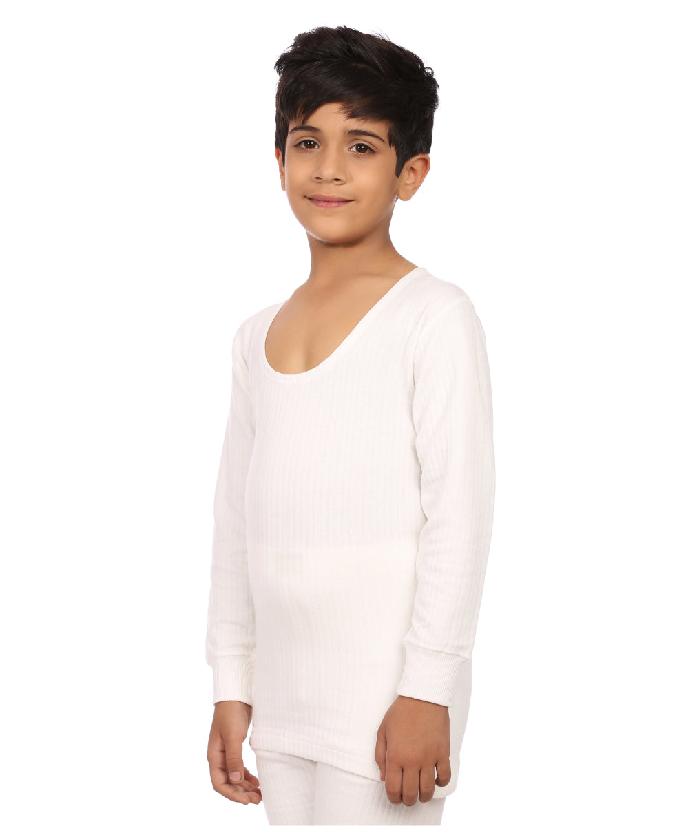 Neva Modal Scoop Neck Full Sleeves Upper and Lower Thermal Upper for Kids Unisex (For Boys and Girls)