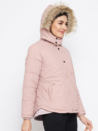 Livfree Women full Zipper Hoody Jacket- Blush