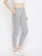 Livfree Women's Solid Lower With Pockets-5% Milange Grey