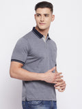 LIVFREE Polo Neck Men's T-Shirt in Solid Pattern Half Sleeve