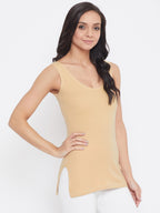 Neva Sleeveless Slip Thermal Top For Women - Skin (Velveti)