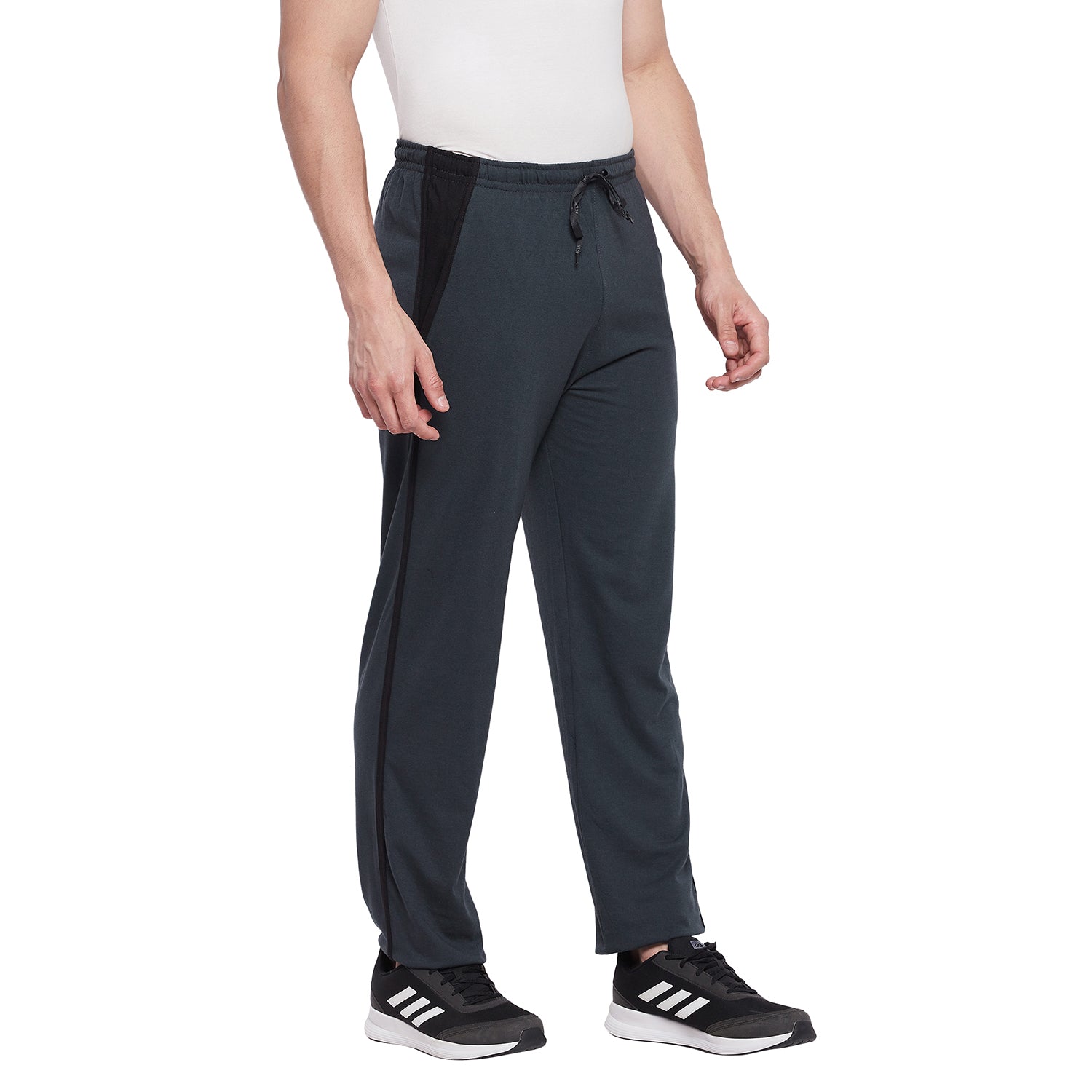 Neva Men Trackpants Elasticated waistband with Drawstring Regular Fit