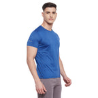 Neva Men Round Neck Half Sleeve Sports wear T-shirt- Denim