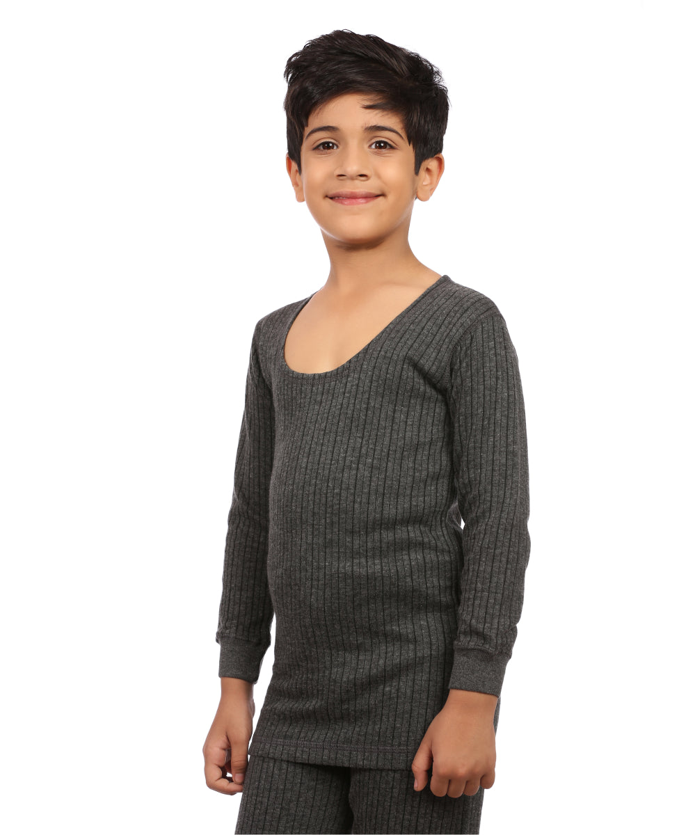 Neva Modal Scoop Neck Full Sleeves Upper and Lower Thermal Upper for Kids Unisex (For Boys and Girls)