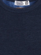 Neva Kids Round Neck Full Sleeves Upper- Denim Milange (Glaccia)