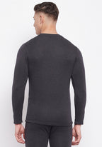 Neva Men Round Neck Full Sleeves Upper- Anthra (Glaccia)