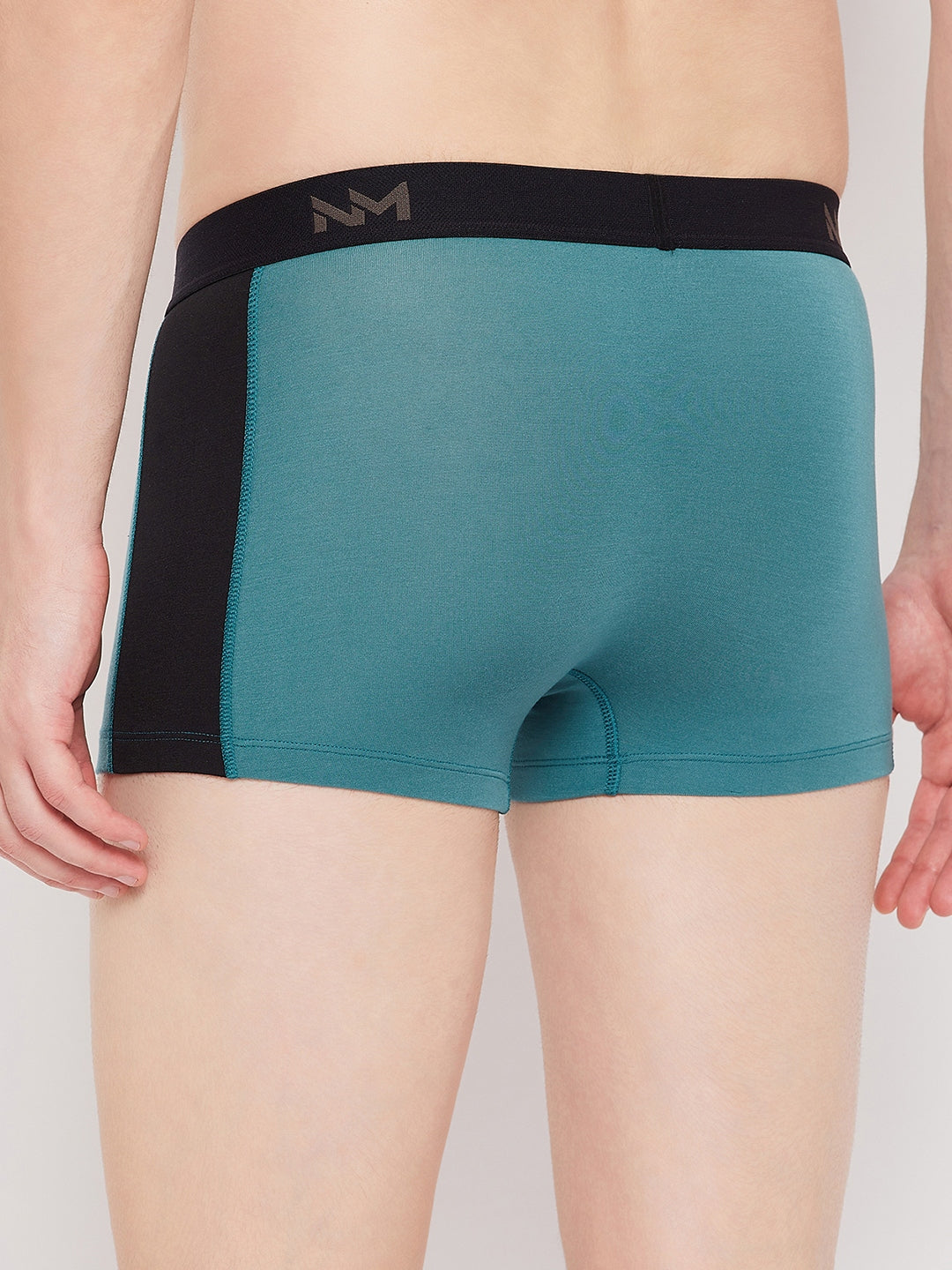 Neva Modal Solid Ultra Short Trunk Underwear for Men- Sea Green, Maroon, Silver Grey Collection (Pack of 3)