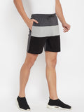 Neva Men's Bermuda in Elasticated Waistband with Side Pockets- Anthra