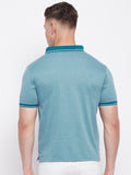 LIVFREE Polo Neck Men's T-Shirt in Solid Pattern Half Sleeve