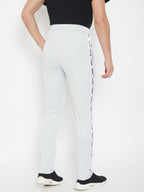 Neva Men's Sports Lower With Printed Piping-Light Steel Grey