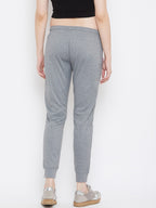 Livfree Women's Solid Lower With Zipper Pockets-Light Grey