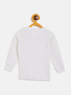 Neva Kids Unisex (Boys and Girls) 2 Uppers Combo Set Esancia Thermal- 1 Milange Grey and 1 Off White