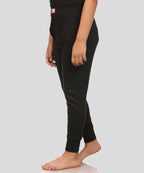 Neva Velveti Scoop Neck Full Sleeves Upper and Lower Thermal Upper for Kids Unisex (For Boys and Girls)-Anthra