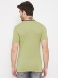 Neva Round Neck Half Sleeves Graphic Printed T-Shirt For Men- Beach Mix