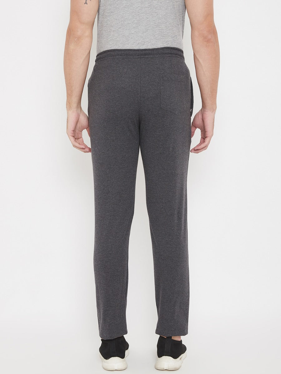 Plain Track Pants For Men- Anthra