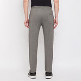 Neva Men's Track Pant in Solid Pattern Side pockets - Olive Milange