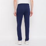 Neva Men's Track Pant in Wave Pattern Side pockets - Denim