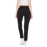 Neva Graphic Printed Track Pants For Women- Black