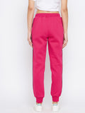 Livfree Solid Winter Jogger with fancy side Tape- Hot Pink