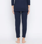 Neva Women Lower with Elasticated Waist- Denim Milange (Glaccia)