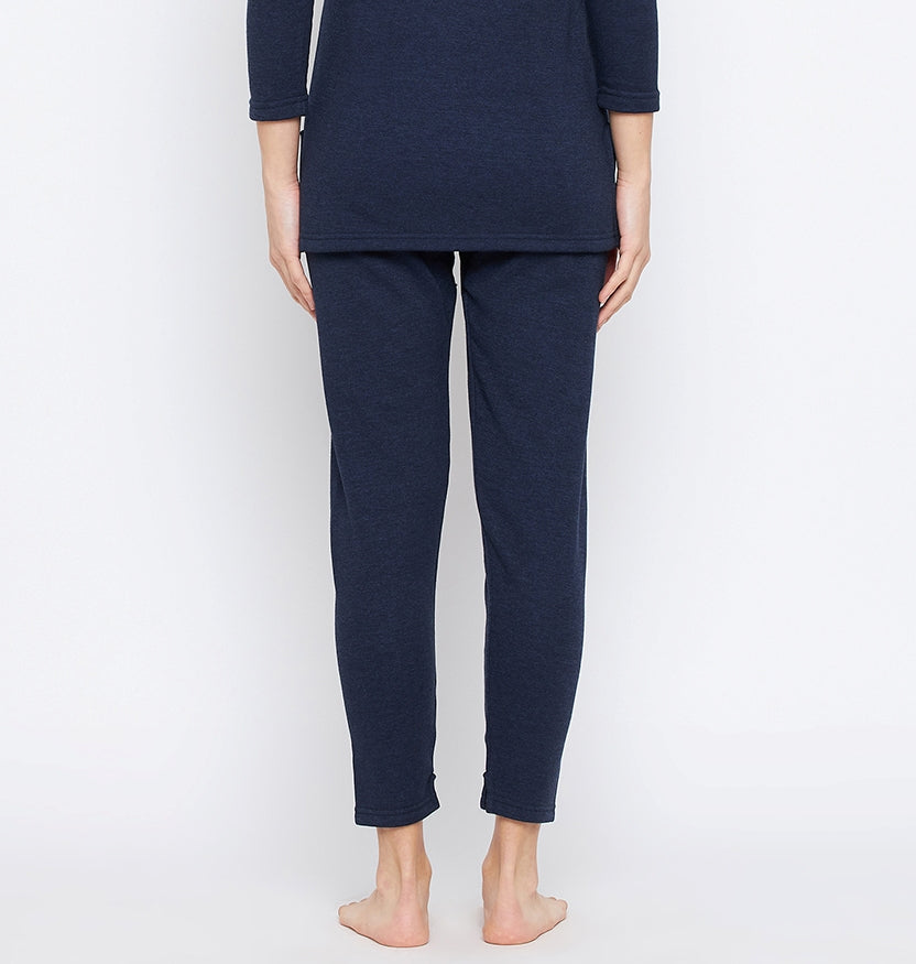 Neva Women Lower with Elasticated Waist- Denim Milange (Glaccia)