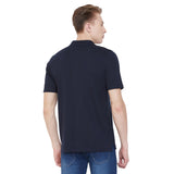 Neva Polo Neck Men's T-Shirt in Solid Pattern Half Sleeve