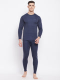 Neva Men Round Neck Full Sleeves Upper- Denim Milange (Glaccia)