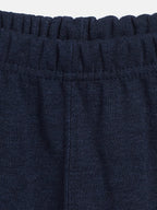 Neva Kid's Round Neck Full Sleeve Thermal Upper & Bottom Set- Denim Milange