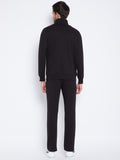 Livfree Men's Solid Tracksuit - Black (Zipper)