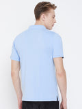 Neva Polo Neck Men's T-Shirt in Solid Pattern Half Sleeve
