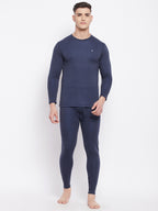 Neva Men Lower with Elasticated Waist- Denim Milange (Glaccia)