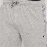 Neva Men's Track Pant in Solid Pattern Side pockets - Milange Grey