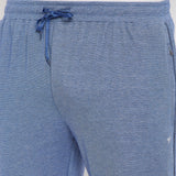 Neva Men's Track Pant in Solid Pattern Side pockets - Denim Milange