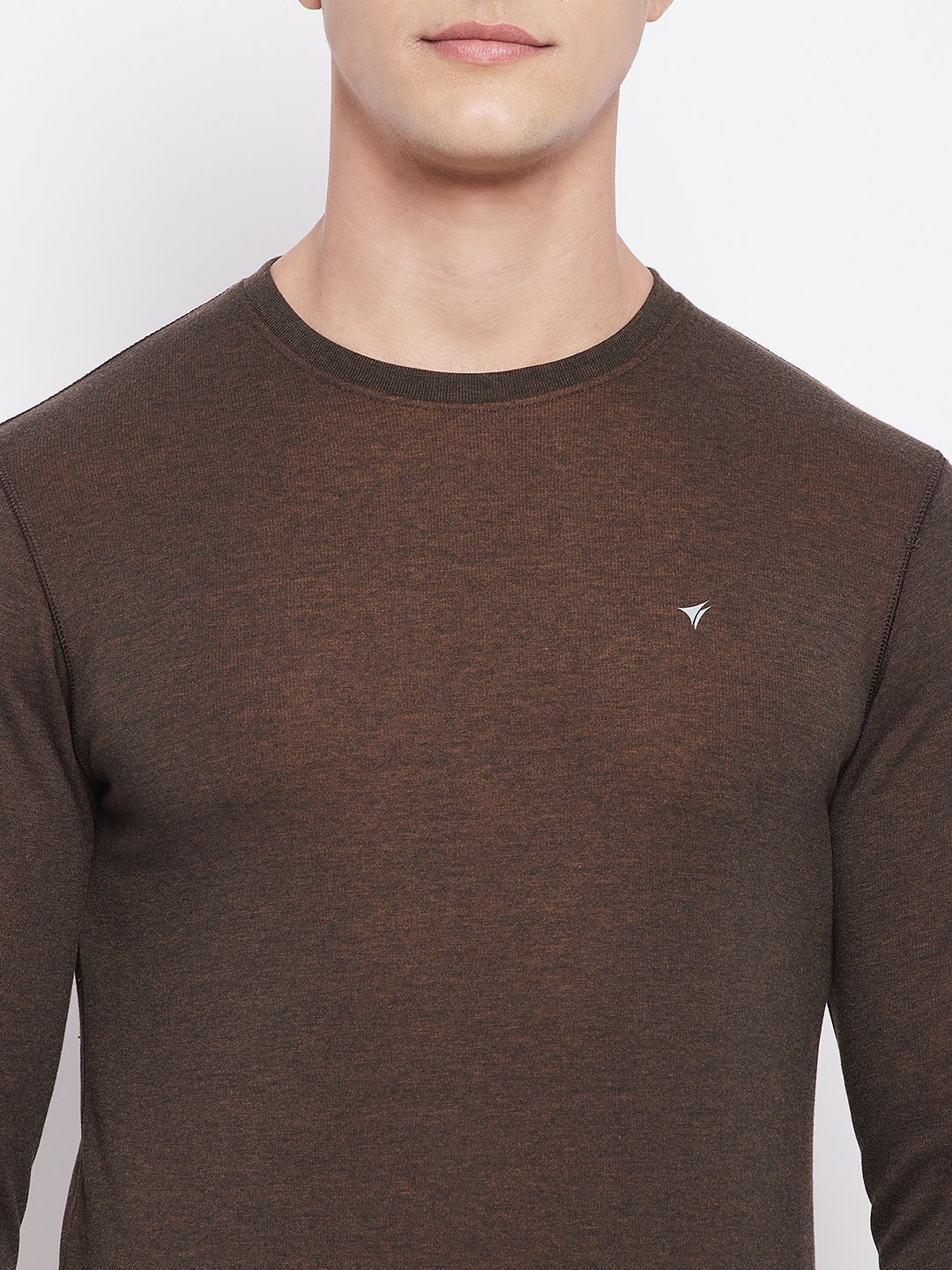 Neva Men Round Neck Full Sleeve Thermal Upper & Bottom Set- Coffee (Glaccia)