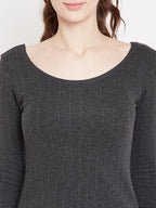 Neva Esancia Deep Scoop Neck 3/4th Sleeve Thermal Upper for Women