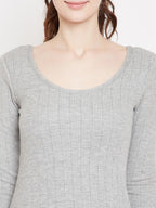 Neva Esancia Deep Scoop Neck 3/4th Sleeve Thermal Upper for Women