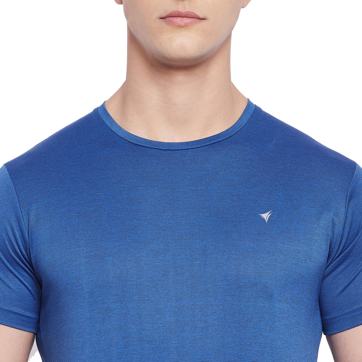 Neva Men Round Neck Half Sleeve Sports wear T-shirt- Denim