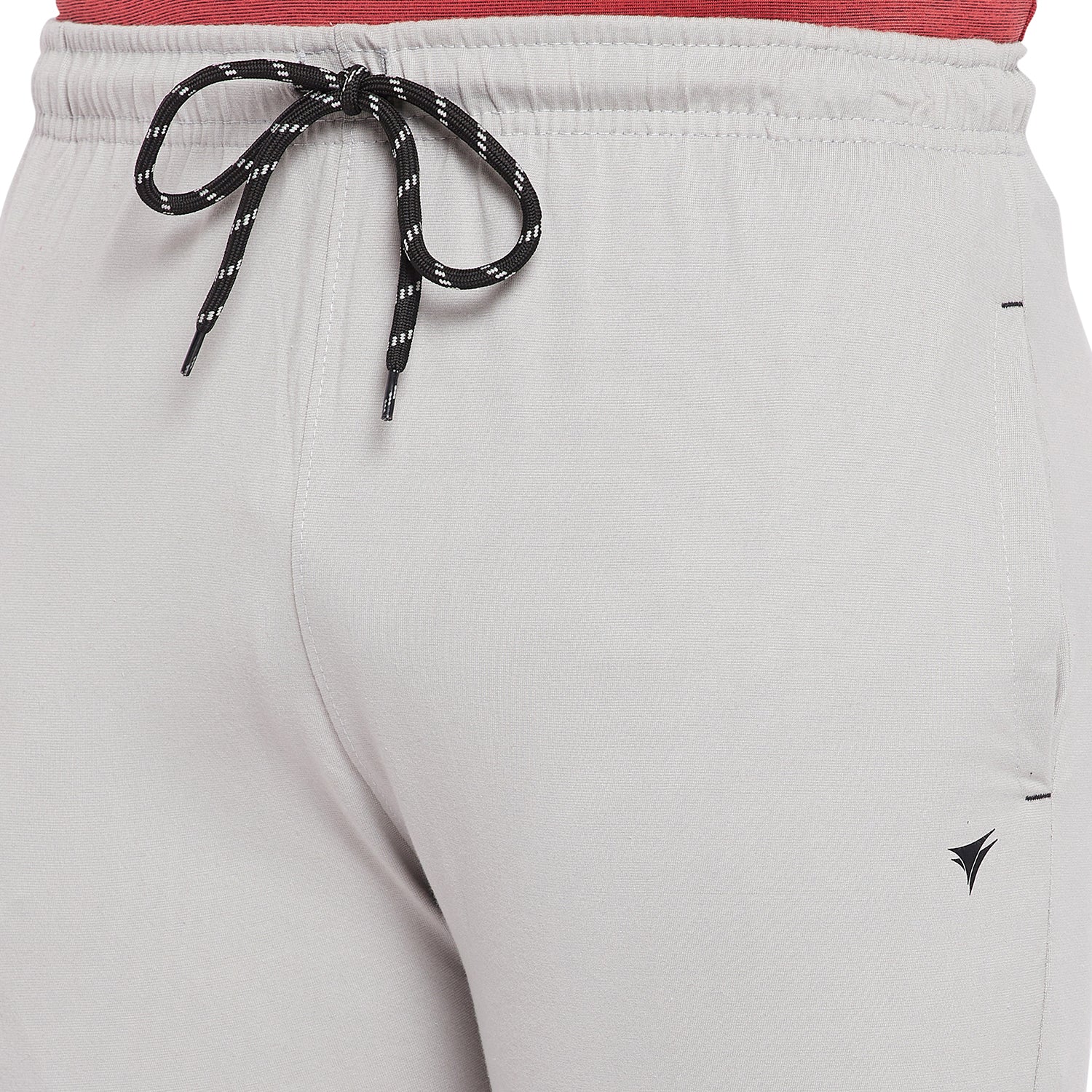 Neva Men Kc Sinker Fabric Trackpant with One Side Zip Pocket- Light Grey