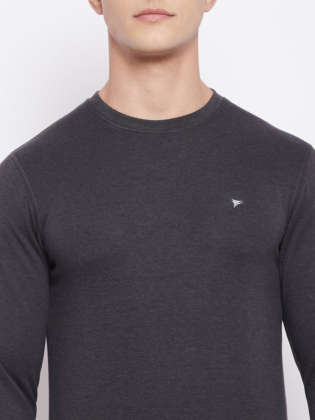 Neva Men Round Neck Full Sleeves Upper- Anthra (Glaccia)
