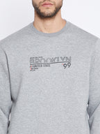 Livfree Men's Solid TrackSuit - 5% Milange Grey/Black