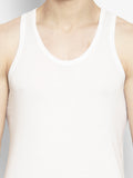 Neva Koolin Round Neck Sandow Vest (Pack of Six) - White